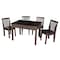 International Concepts Rectangle Table with 4 Mission Juvenile Chairs, 24 in W, 33.1 in L, 22.2 in H, Wood, Rich Mocha K15-JT2532L-263-4 - alternate 1